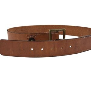Eddie Bauer leather tan belt 34-38